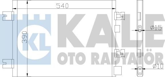 KALE OTO RADYATÖR 389300 - Конденсатор, кондиціонер autozip.com.ua