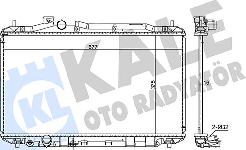 KALE OTO RADYATÖR 384200 - Радіатор, охолодження двигуна autozip.com.ua