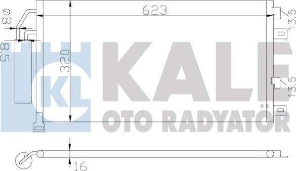 KALE OTO RADYATÖR 384700 - Конденсатор, кондиціонер autozip.com.ua