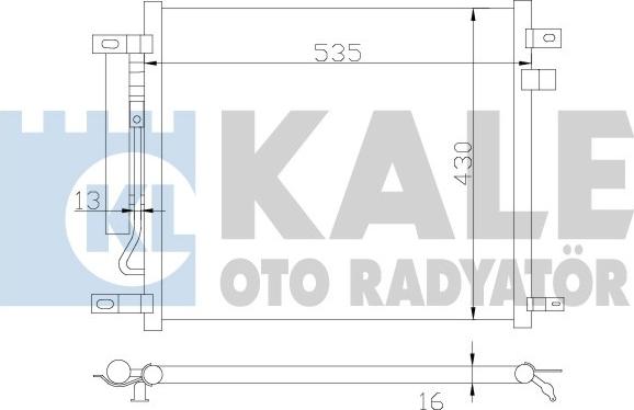 KALE OTO RADYATÖR 385200 - Конденсатор, кондиціонер autozip.com.ua