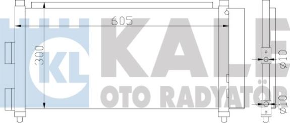KALE OTO RADYATÖR 386000 - Конденсатор, кондиціонер autozip.com.ua