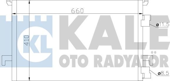 KALE OTO RADYATÖR 388900 - Конденсатор, кондиціонер autozip.com.ua