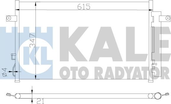 KALE OTO RADYATÖR 388700 - Конденсатор, кондиціонер autozip.com.ua