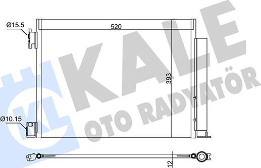 KALE OTO RADYATÖR 382560 - Конденсатор, кондиціонер autozip.com.ua