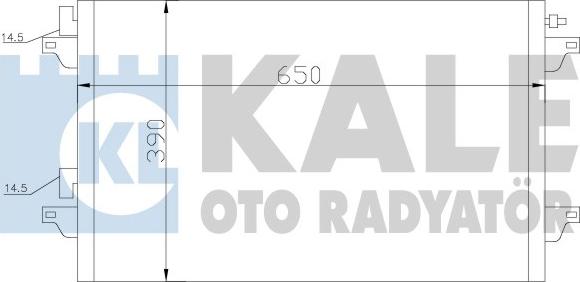KALE OTO RADYATÖR 382600 - Конденсатор, кондиціонер autozip.com.ua