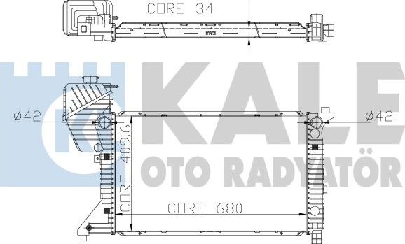 KALE OTO RADYATÖR 320000 - Радіатор, охолодження двигуна autozip.com.ua