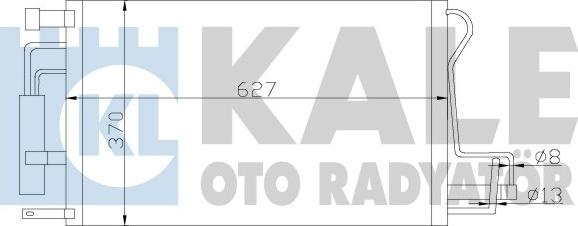 KALE OTO RADYATÖR 379900 - Конденсатор, кондиціонер autozip.com.ua