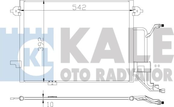 KALE OTO RADYATÖR 375500 - Конденсатор, кондиціонер autozip.com.ua