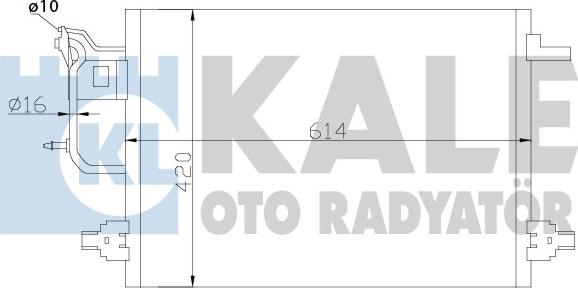 KALE OTO RADYATÖR 375600 - Конденсатор, кондиціонер autozip.com.ua
