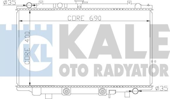 KALE OTO RADYATÖR 370500 - Радіатор, охолодження двигуна autozip.com.ua