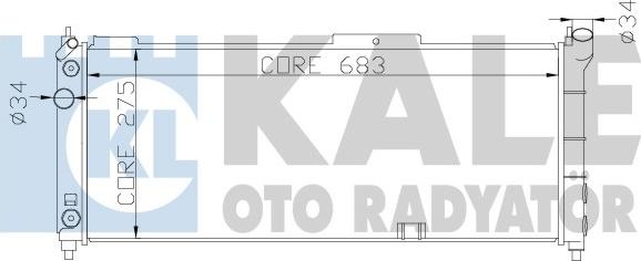 KALE OTO RADYATÖR 371100 - Радіатор, охолодження двигуна autozip.com.ua