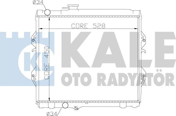 KALE OTO RADYATÖR 371800 - Радіатор, охолодження двигуна autozip.com.ua