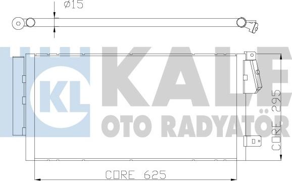 KALE OTO RADYATÖR 378300 - Конденсатор, кондиціонер autozip.com.ua
