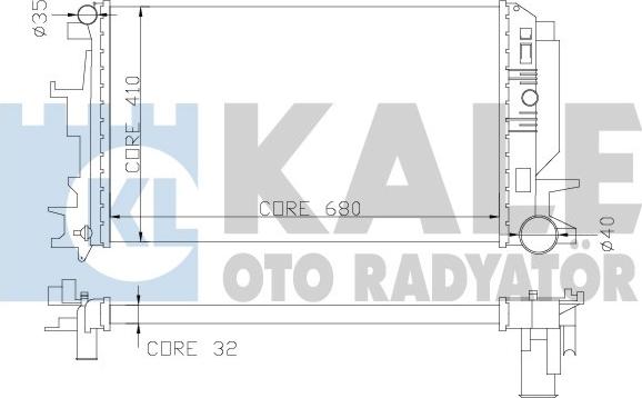 KALE OTO RADYATÖR 373900 - Радіатор, охолодження двигуна autozip.com.ua