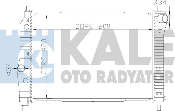 KALE OTO RADYATÖR 372300 - Радіатор, охолодження двигуна autozip.com.ua