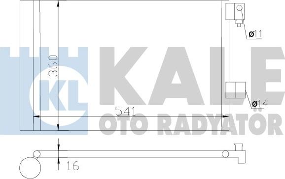 KALE OTO RADYATÖR 377500 - Конденсатор, кондиціонер autozip.com.ua