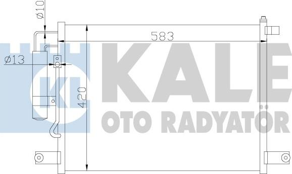 KALE OTO RADYATÖR 377000 - Конденсатор, кондиціонер autozip.com.ua