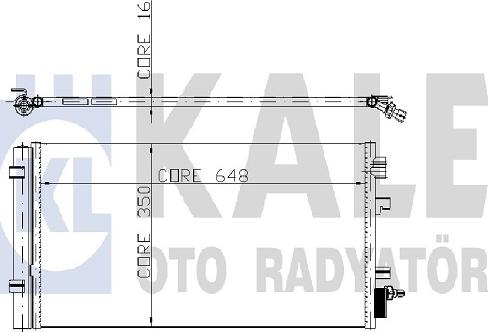 KALE OTO RADYATÖR 255000 - Конденсатор, кондиціонер autozip.com.ua