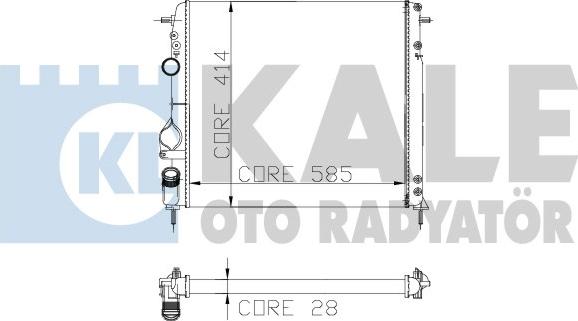 KALE OTO RADYATÖR 251100 - Радіатор, охолодження двигуна autozip.com.ua