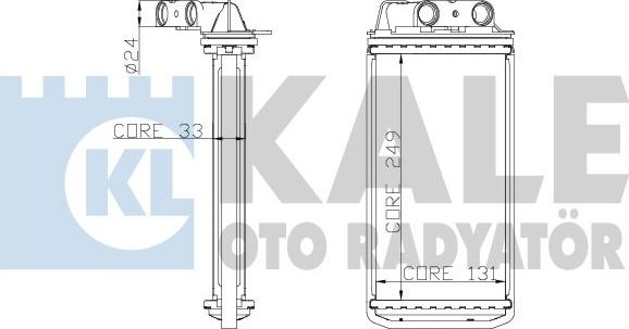 KALE OTO RADYATÖR 268600 - Теплообмінник, опалення салону autozip.com.ua