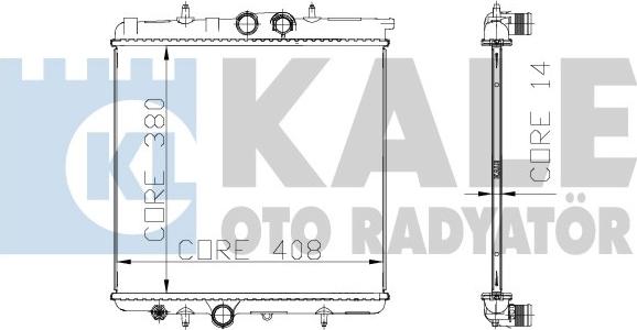 KALE OTO RADYATÖR 216899 - Радіатор, охолодження двигуна autozip.com.ua