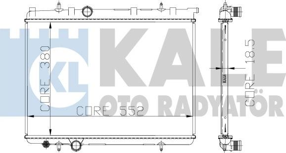KALE OTO RADYATÖR 213099 - Радіатор, охолодження двигуна autozip.com.ua