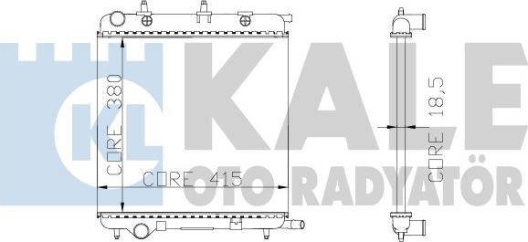 KALE OTO RADYATÖR 285300 - Радіатор, охолодження двигуна autozip.com.ua