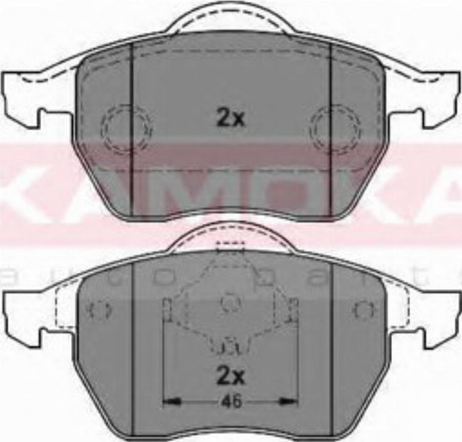 Kamoka 1012334 - Гальмівні колодки, дискові гальма autozip.com.ua