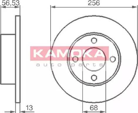Kamoka 103636 - Гальмівний диск autozip.com.ua