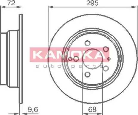 Kamoka 1031104 - Гальмівний диск autozip.com.ua