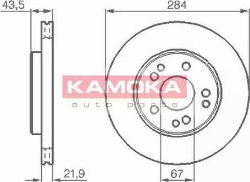 Kamoka 103362 - Гальмівний диск autozip.com.ua