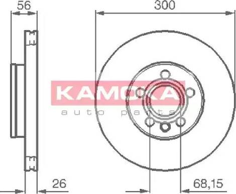 Kamoka 1033118 - Гальмівний диск autozip.com.ua