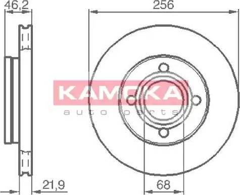 Kamoka 103386 - Гальмівний диск autozip.com.ua