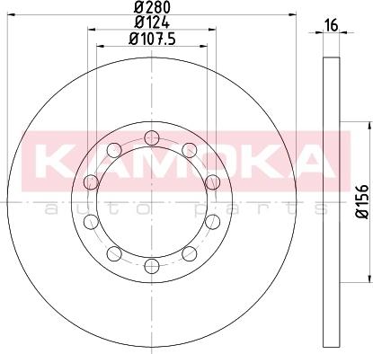 Kager 37-0996 - Гальмівний диск autozip.com.ua