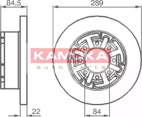 Kamoka 103281 - Гальмівний диск autozip.com.ua