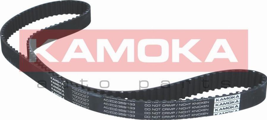 Kamoka 7000027 - Ремінь ГРМ autozip.com.ua