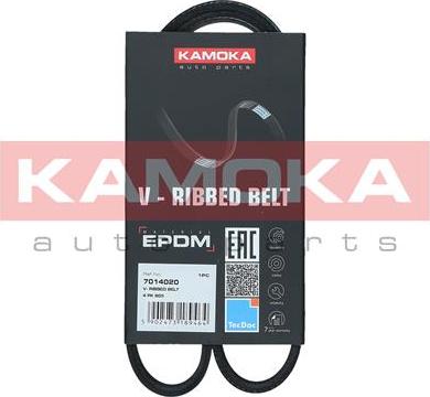 Kamoka 7014020 - Поліклиновий ремінь autozip.com.ua