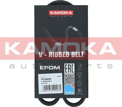 Kamoka 7016004 - Поліклиновий ремінь autozip.com.ua