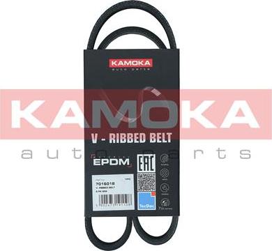 Kamoka 7016018 - Поліклиновий ремінь autozip.com.ua