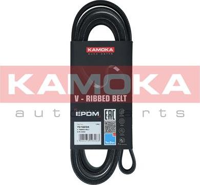 Kamoka 7016234 - Поліклиновий ремінь autozip.com.ua