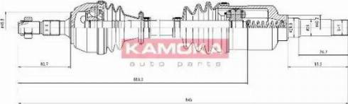 Kamoka CT1138906 - Приводний вал autozip.com.ua