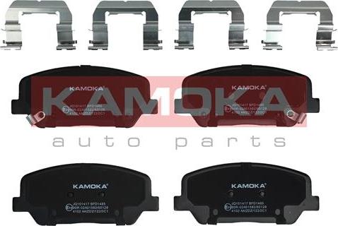 Kamoka JQ101417 - Гальмівні колодки, дискові гальма autozip.com.ua