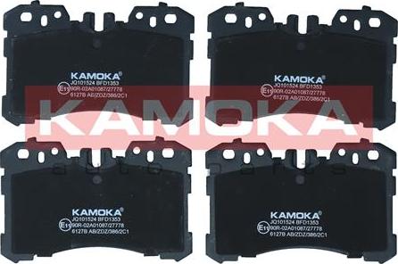 Kamoka JQ101524 - Гальмівні колодки, дискові гальма autozip.com.ua