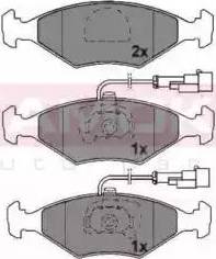 Kamoka JQ1011824 - Гальмівні колодки, дискові гальма autozip.com.ua