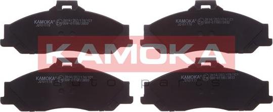Kamoka JQ101178 - Гальмівні колодки, дискові гальма autozip.com.ua