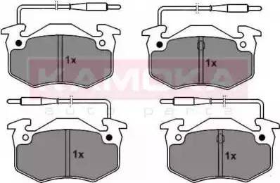 Kamoka JQ101856 - Гальмівні колодки, дискові гальма autozip.com.ua