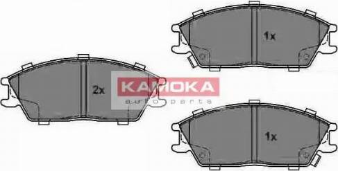 Kamoka JQ1018152 - Гальмівні колодки, дискові гальма autozip.com.ua