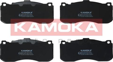 Kamoka JQ101395 - Гальмівні колодки, дискові гальма autozip.com.ua