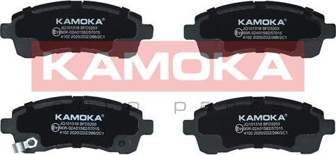 Kamoka JQ101318 - Гальмівні колодки, дискові гальма autozip.com.ua