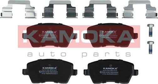 Kamoka JQ101320 - Гальмівні колодки, дискові гальма autozip.com.ua